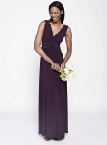 bhs - Merlot Annabel Long Bridesmaid Dress