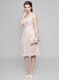 BHS - Soft Pink Lottie Lace Bridesmaid Dress