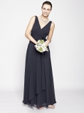 BHS - Navy Amber Long Bridesmaid Dress