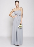 BHS - Silver Daisy Long Bridesmaid Dress