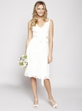 BHS - BHS - Ivory Bella Lace Short Wedding Dress